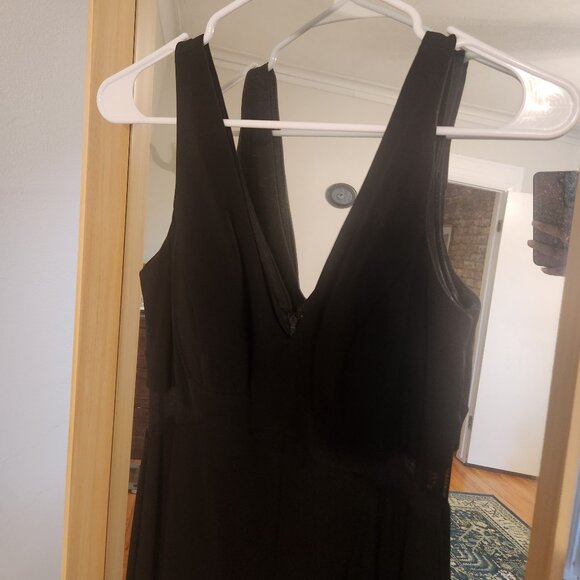 XSCAPE Petite Illusion-Inset Mermaid Gown Formal - Picture 4 of 7